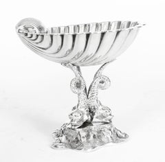 Antiker viktorianischer Tafelaufsatz aus Silberblech von Benetfink & Co., 19. Jahrhundert