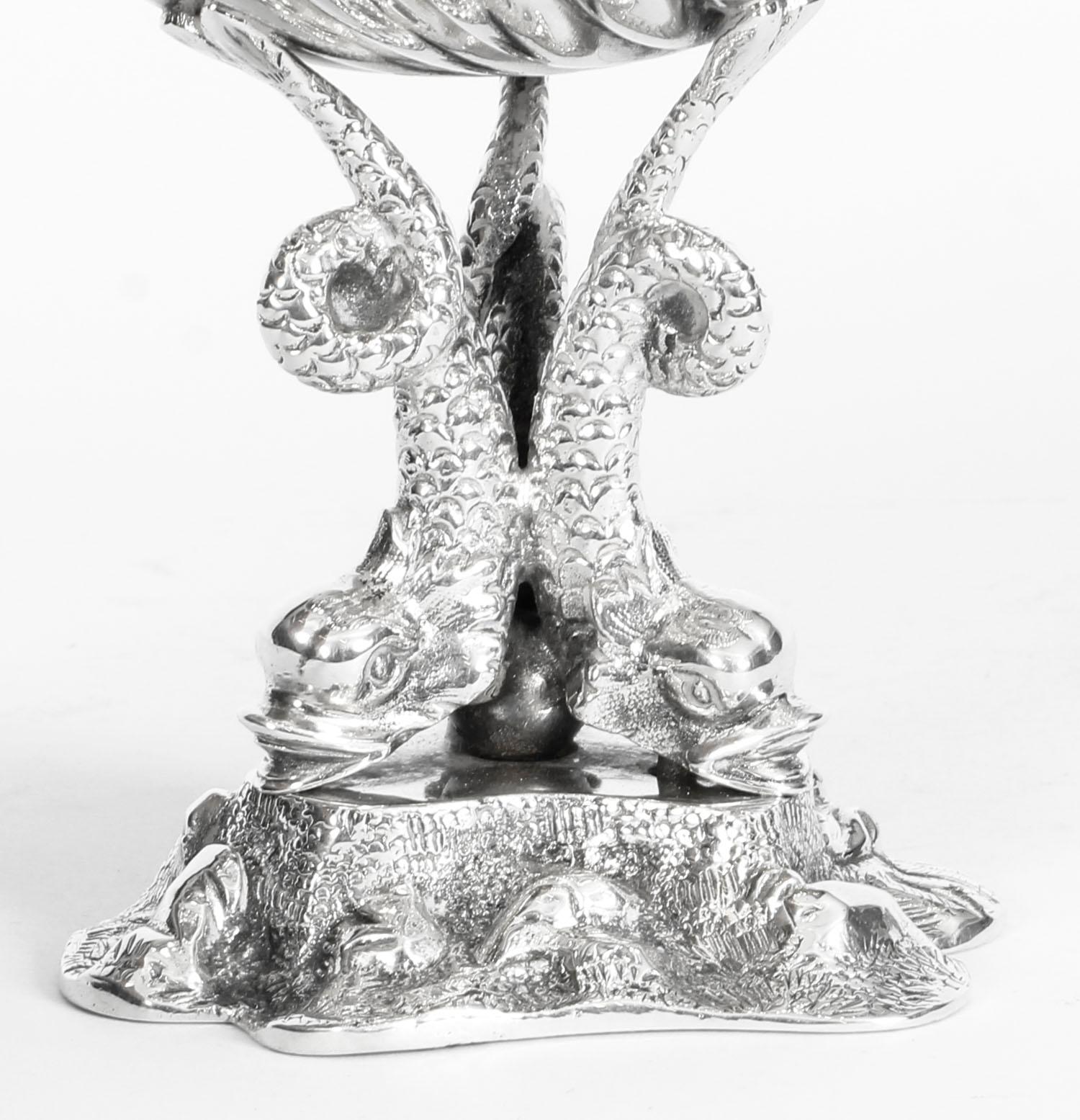 Silver Plate Antique Victorian Silverplate Centrepiece Benetfink & Co., 19th Century