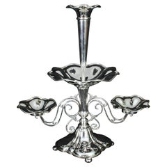 Antique Victorian Silverplate Centrepiece James Deakin 19th Century