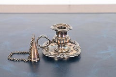 Antique Victorian Silverplate Chamberstick