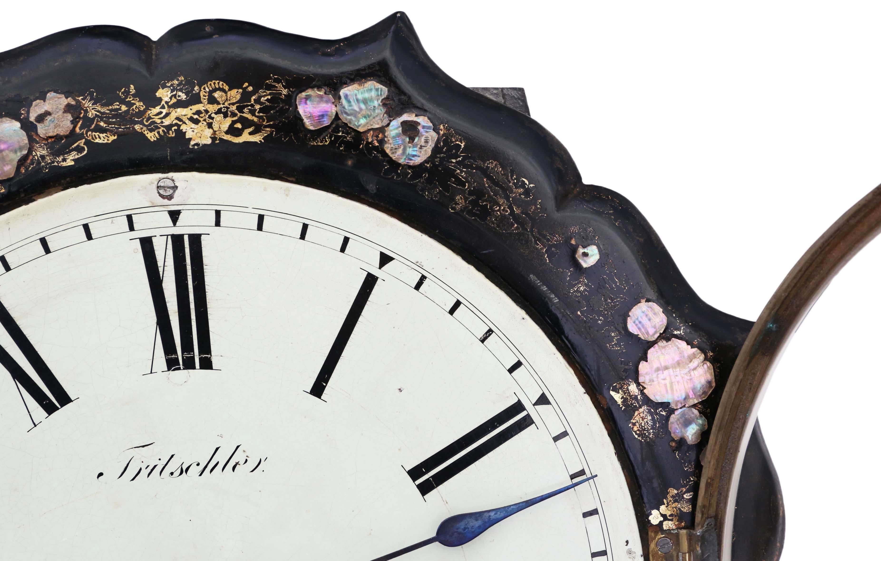 antique victorian wall clock
