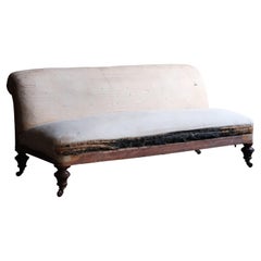 Antikes viktorianisches Slipper-Sofa
