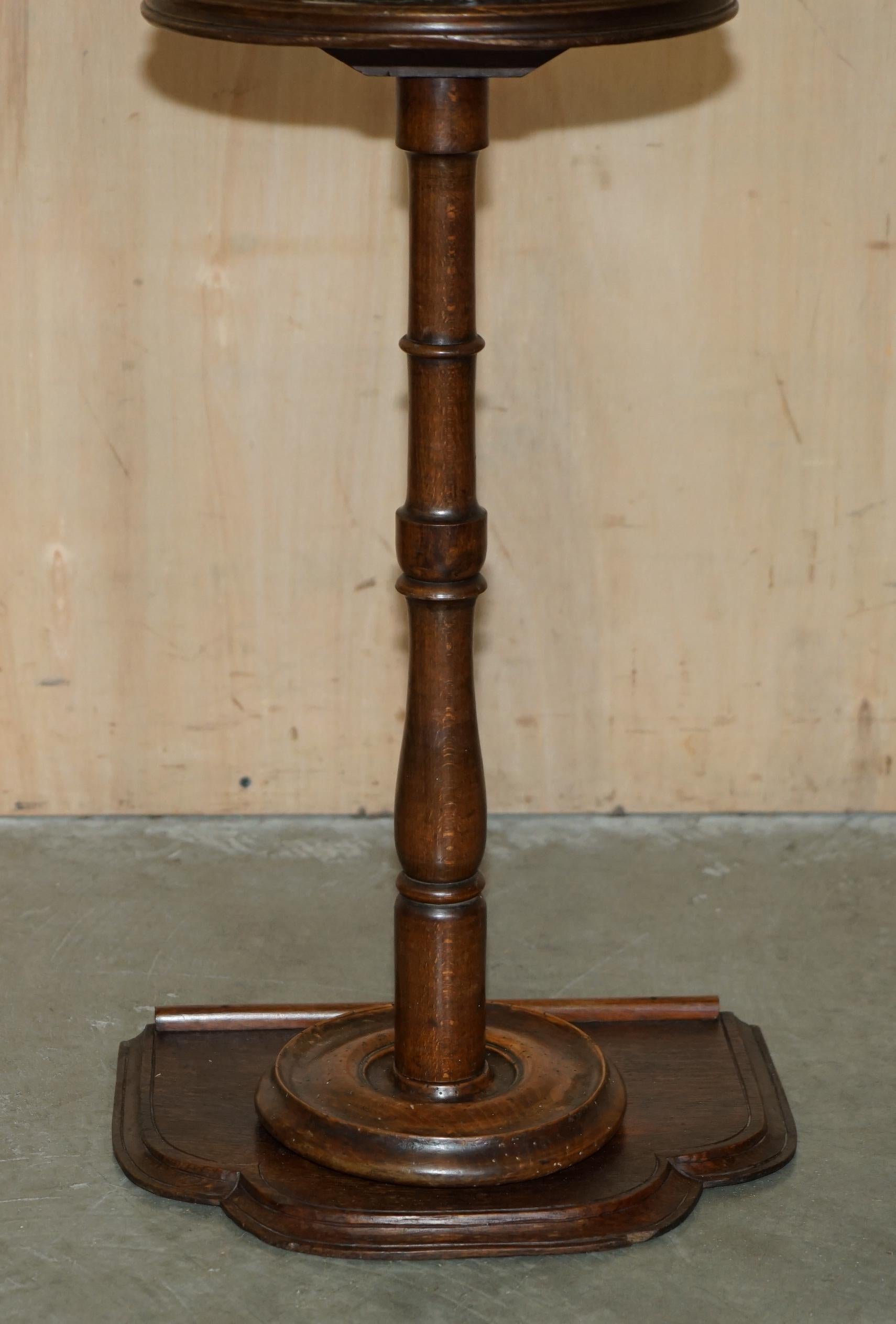 ANTIQUE ViCTORIAN SMOKERS SIDE TABLE DEPICTING CASTLES FOR PIPES TOBACCO CIGARS For Sale 3