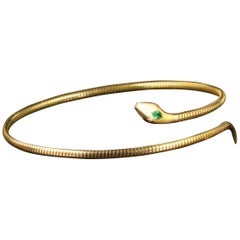 Antique Victorian Snake Collar Necklace, circa 1880