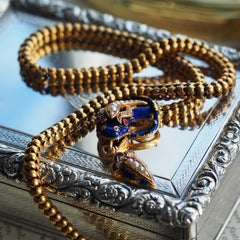 Antique Victorian Snake Serpent Necklace 18K Gold, Diamond & Enamel c.1860