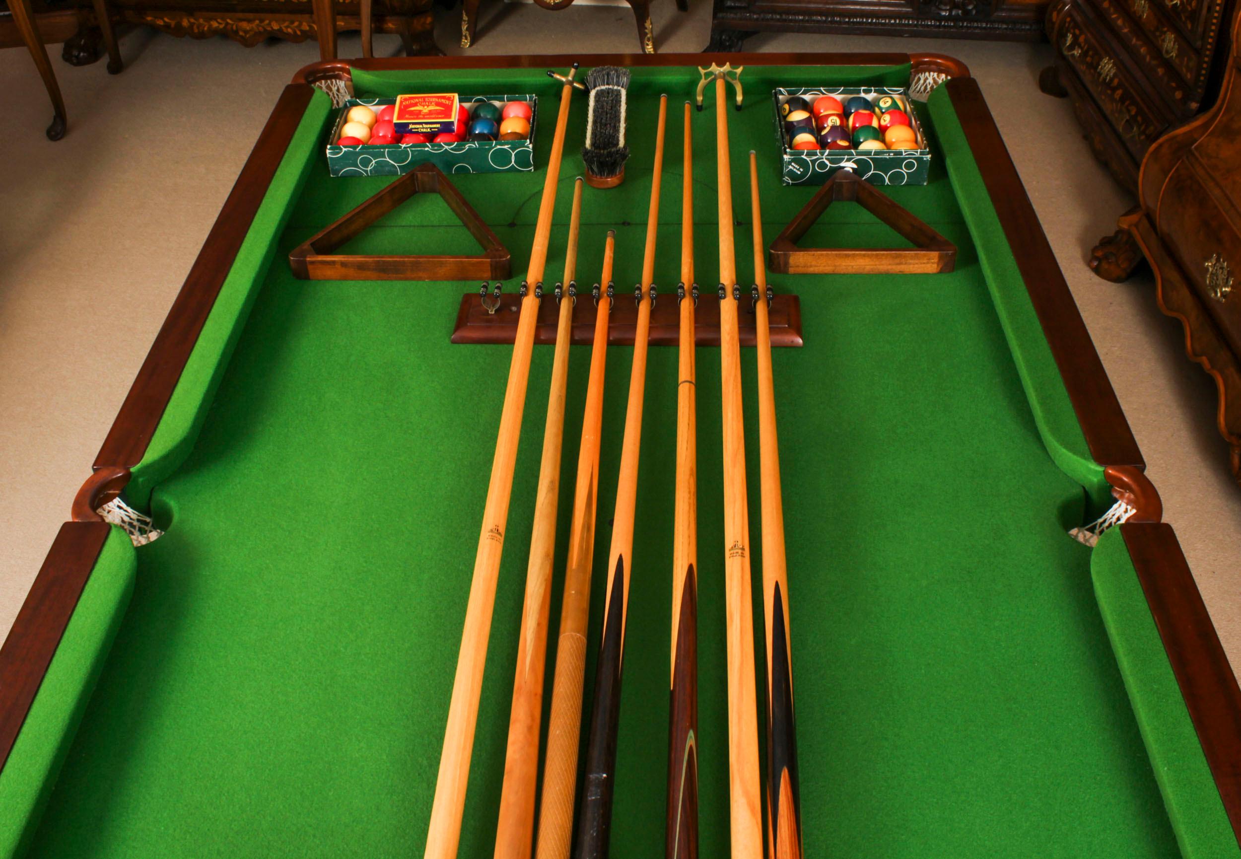 Antique Victorian Snooker / Dining Table Fully Refurbished Circa 1900 For Sale 3