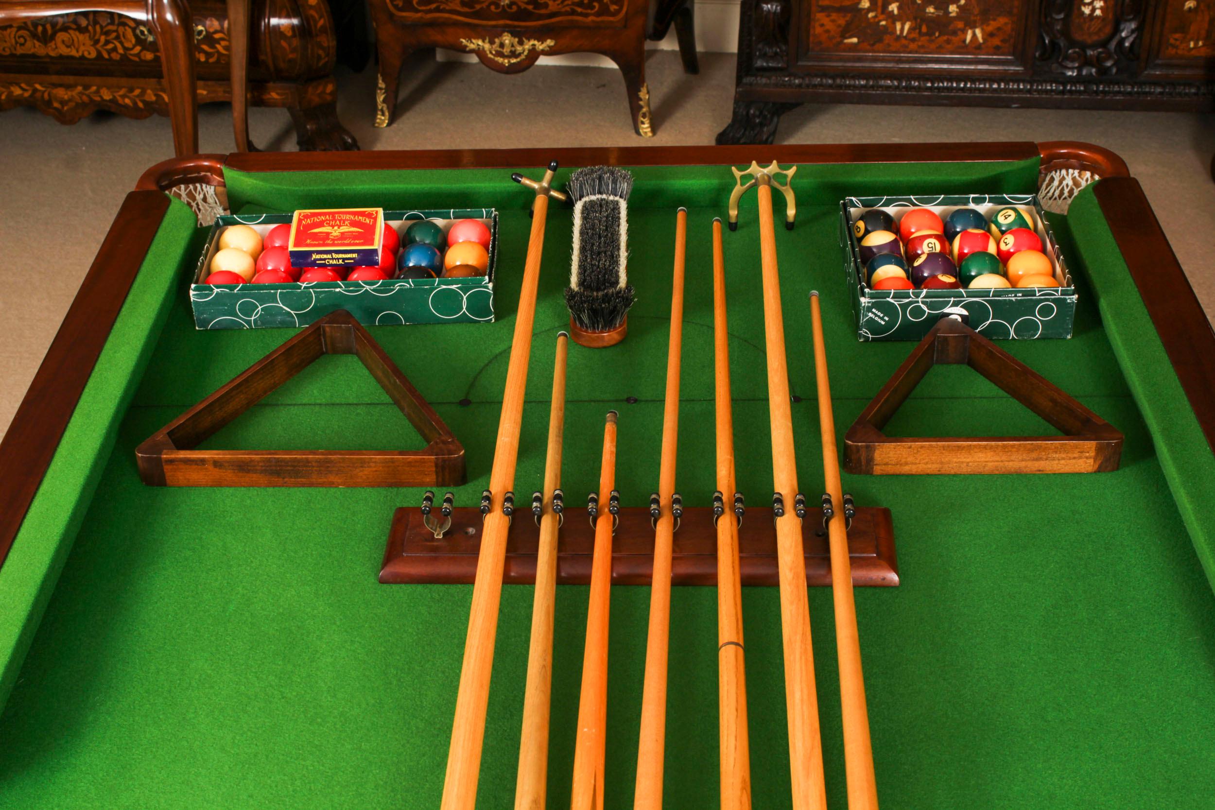 Antique Victorian Snooker / Dining Table Fully Refurbished Circa 1900 For Sale 5