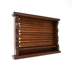 Antique Victorian Snooker Scoreboard