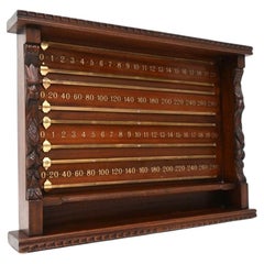 Antique Victorian Snooker Scoreboard