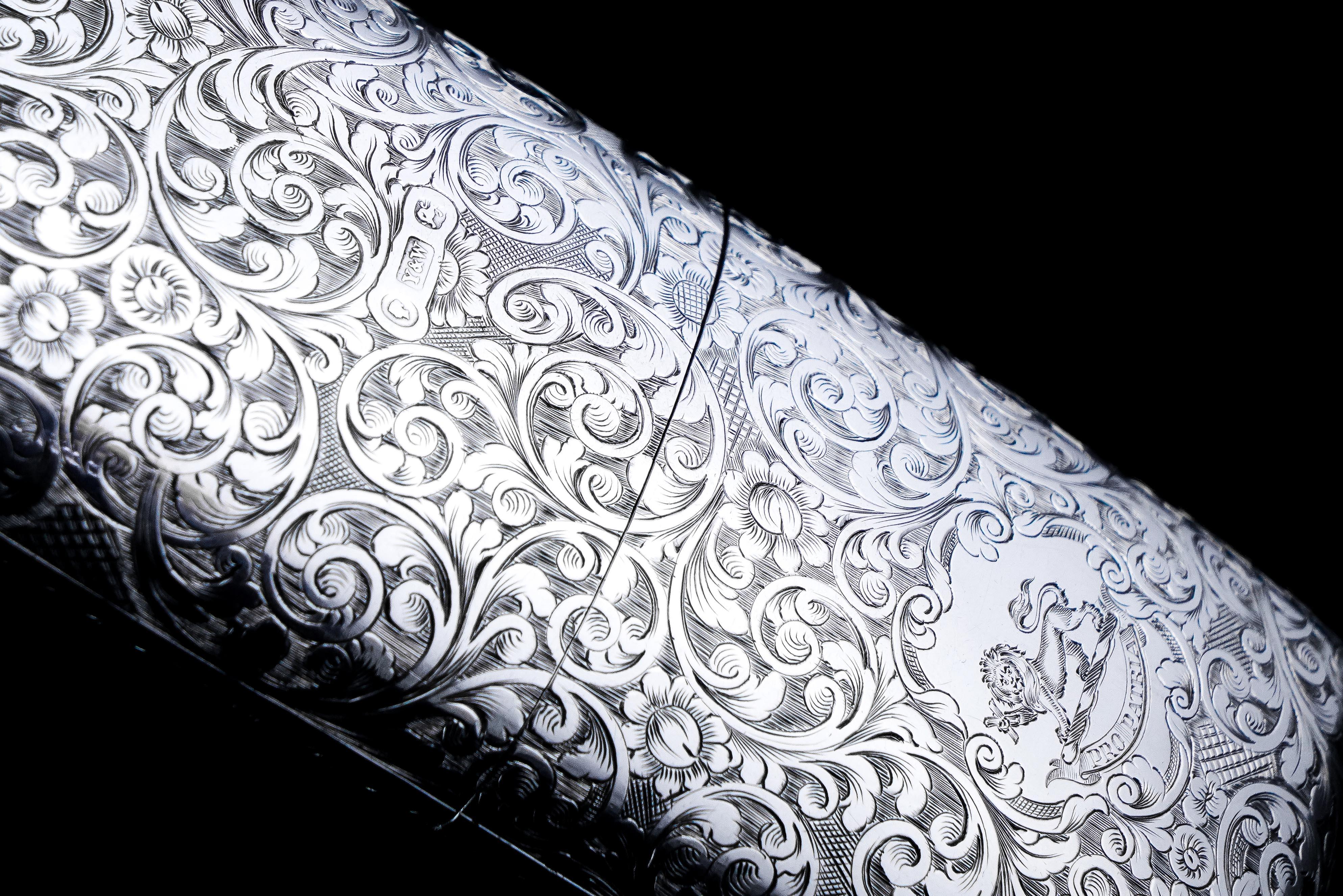 Antique Victorian Solid Sterling Silver Cigar Cheroot Case Yapp & Woodward 1845 For Sale 9