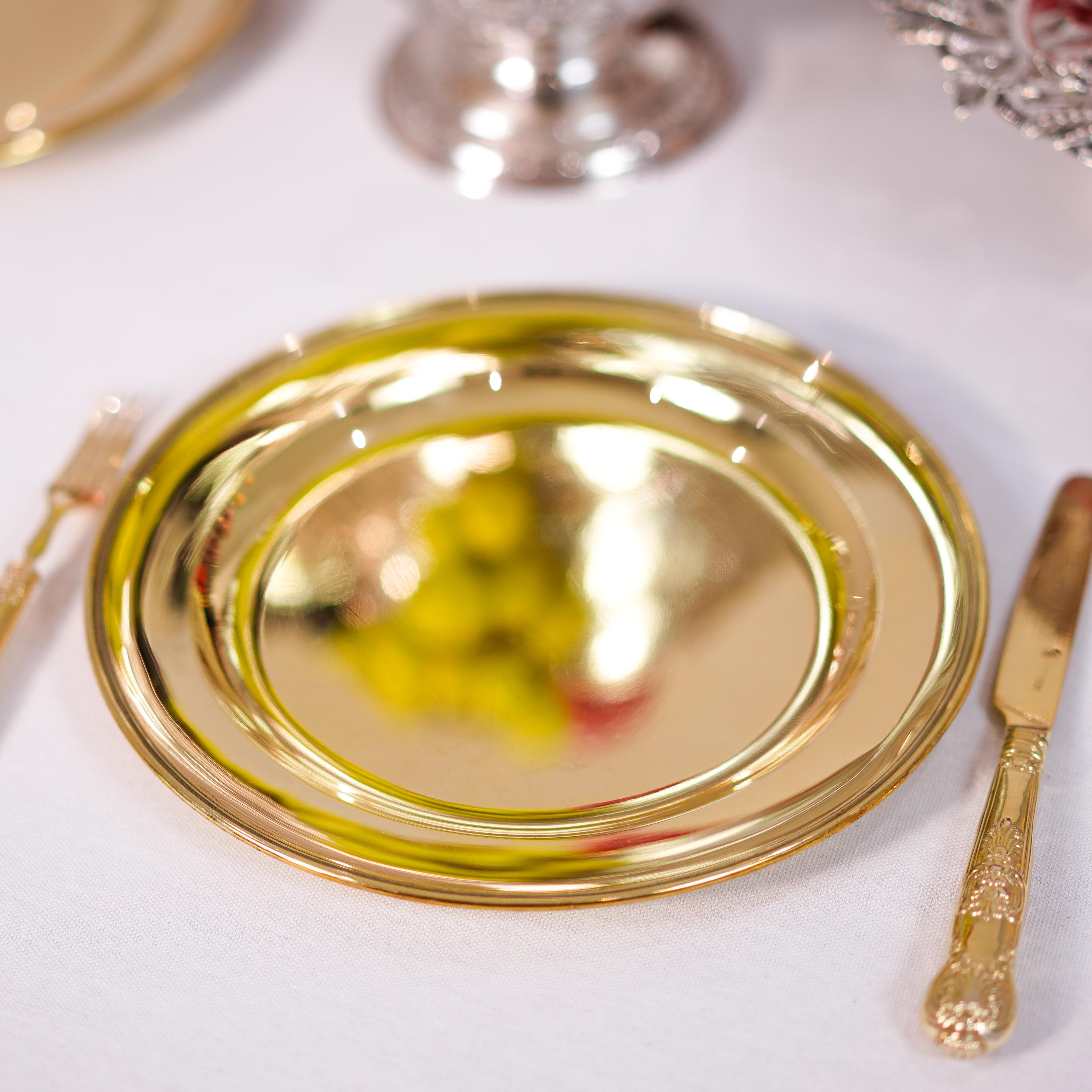 Antico set di 6 coltelli e forchette in argento massiccio vittoriano dorato - 1839 in vendita 1