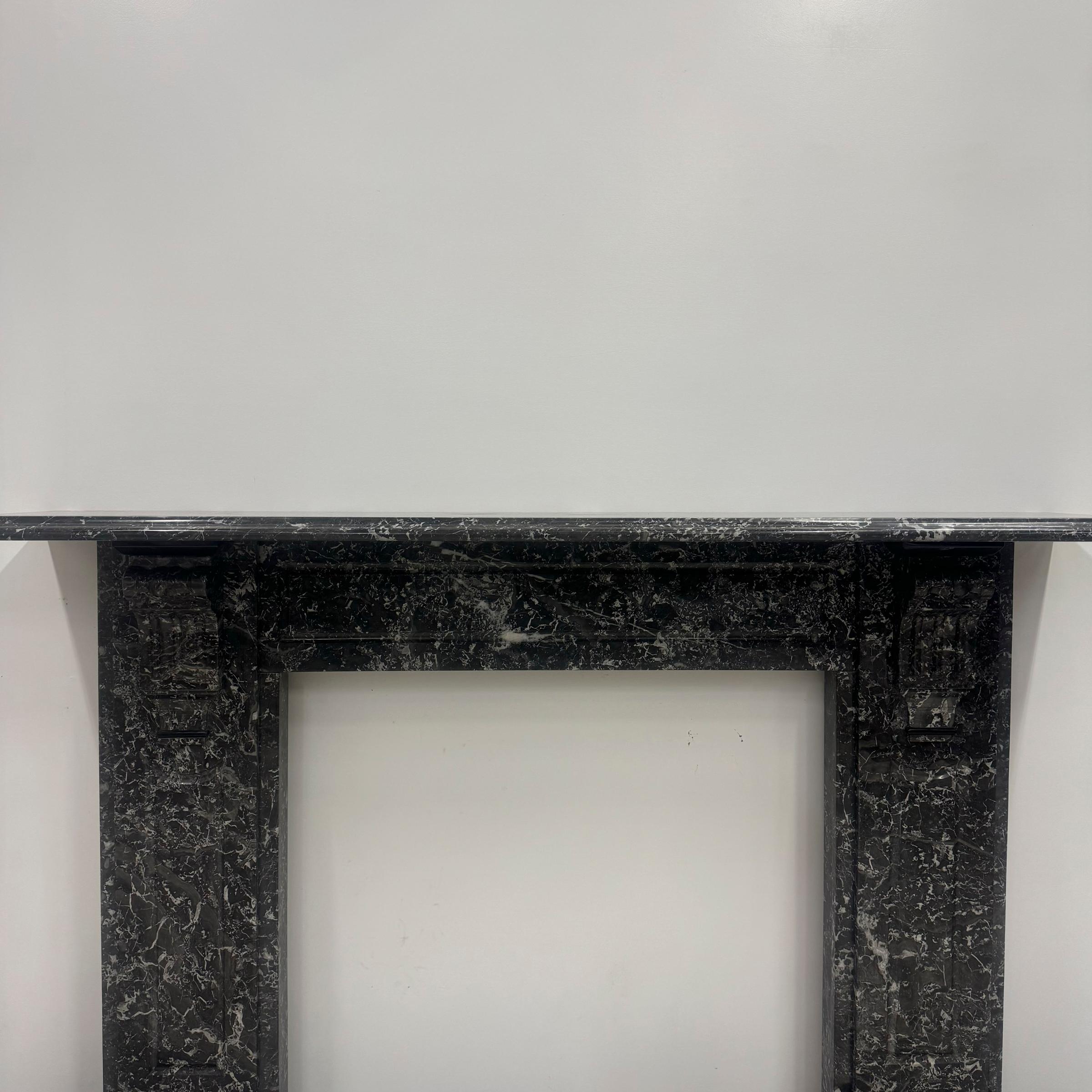 Antique Victorian St Anne's Marble Fireplace Surround  Pair Available 12
