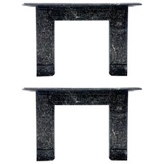 Antique Victorian St Anne's Marble Fireplace Surround  Pair Available