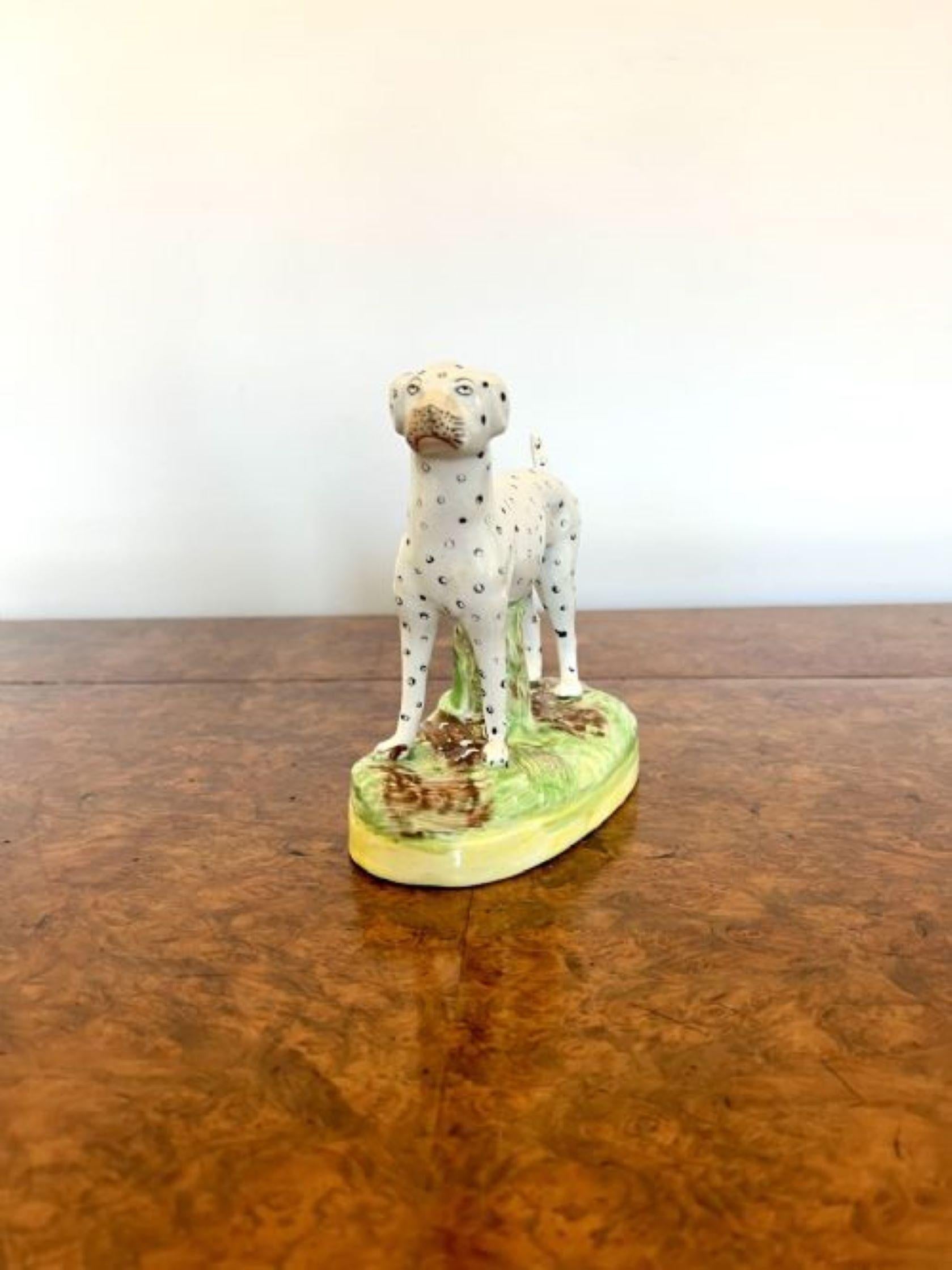 19th Century Antique Victorian Staffordshire Dalmatian