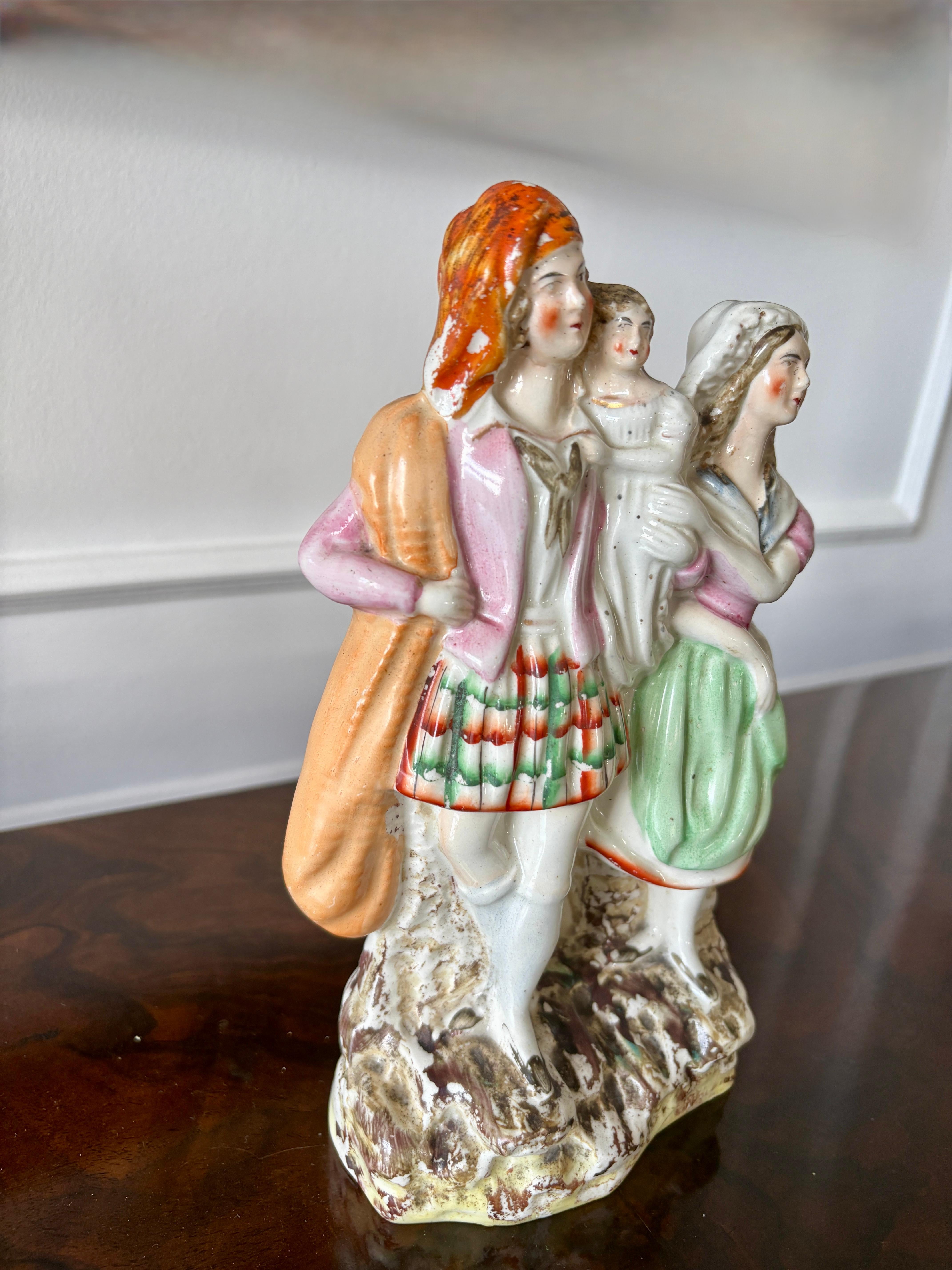 Figura antigua victoriana de Staffordshire en venta 3