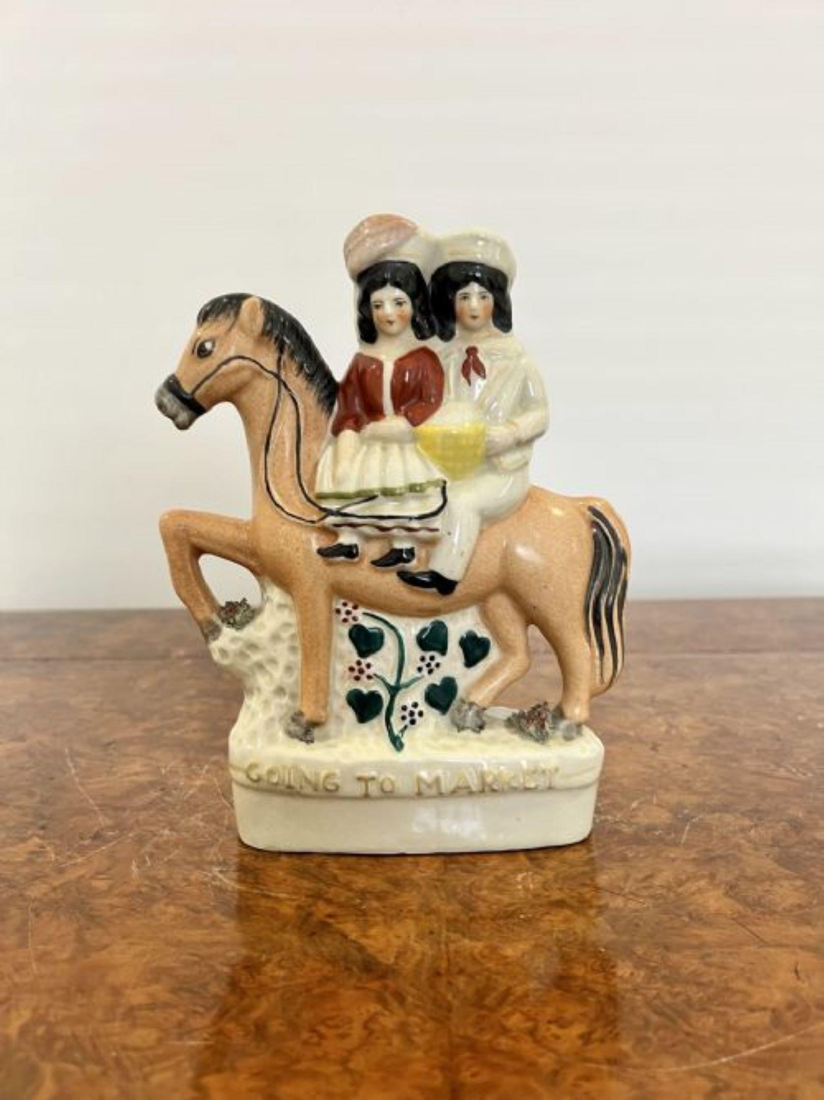 Ceramic Antique Victorian Staffordshire figure 