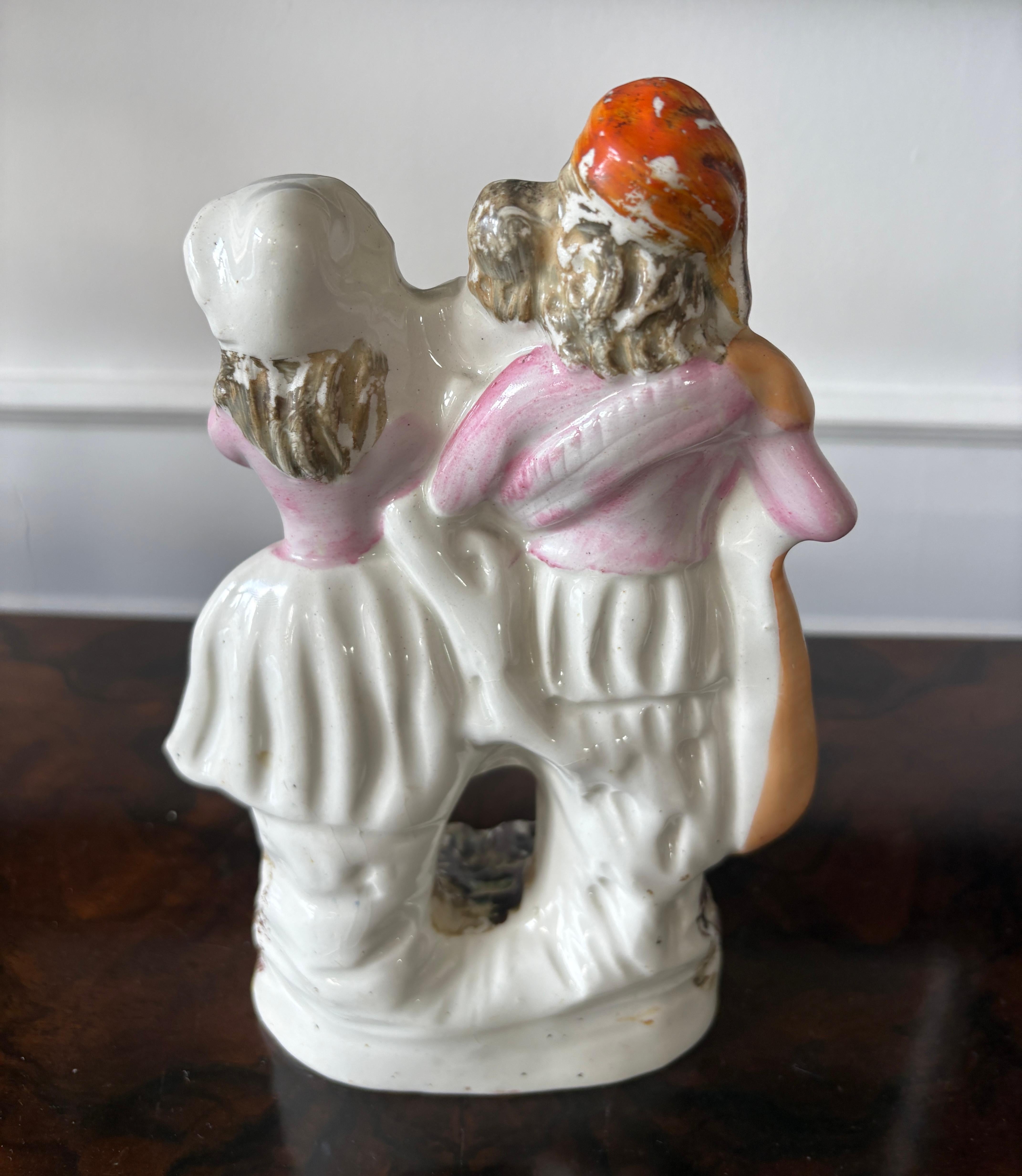 Figura antigua victoriana de Staffordshire Cerámico en venta
