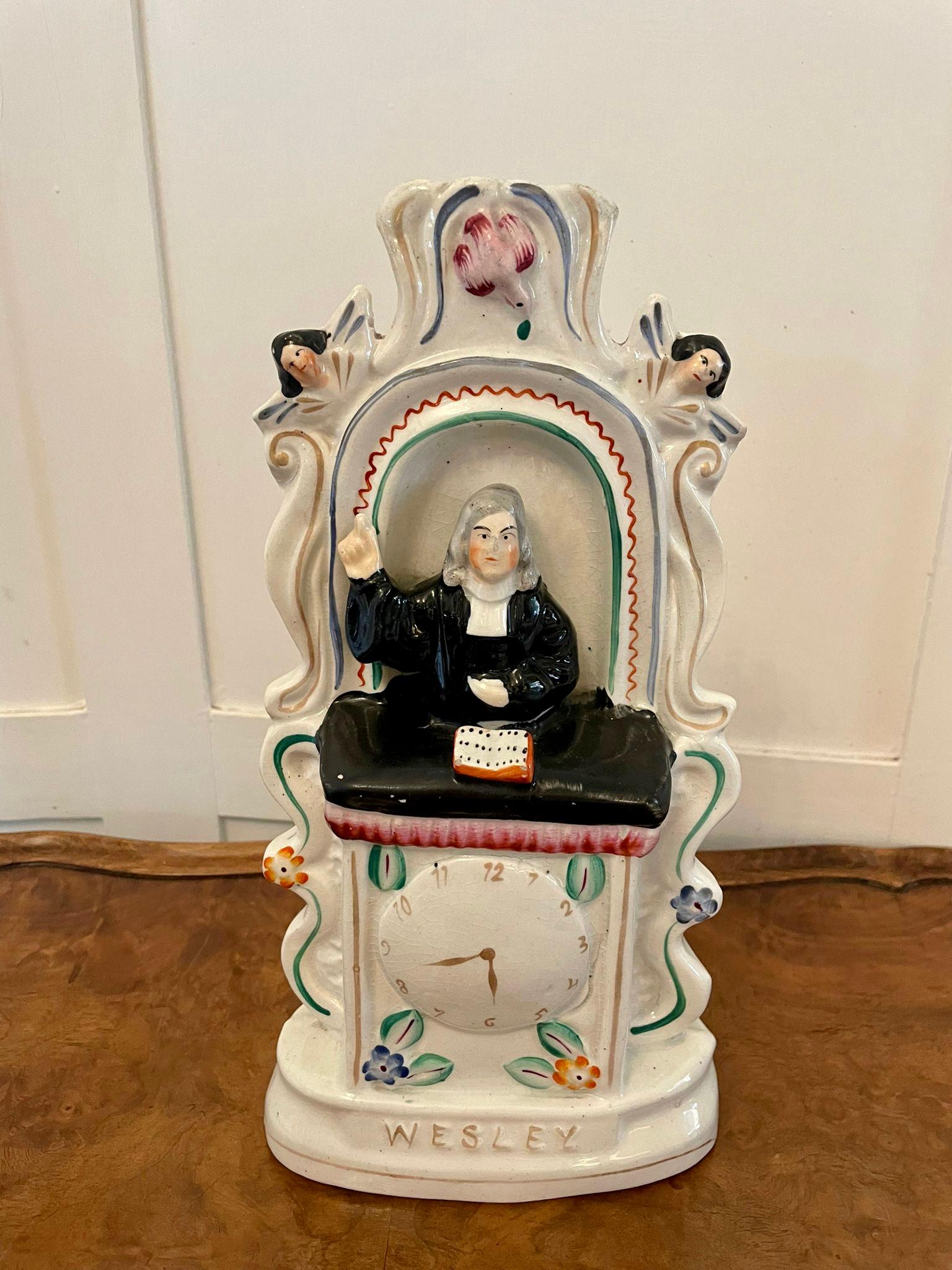  ​​Antique Victorian Staffordshire Figure of John Wesley For Sale 2