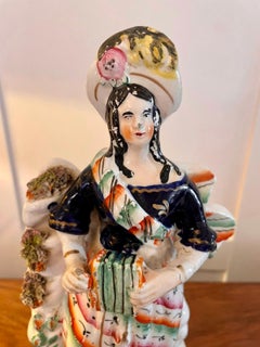 Antique Victorian Staffordshire Flat Back Figure
