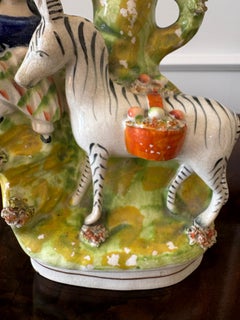 Antique Victorian Staffordshire Flatback Figure