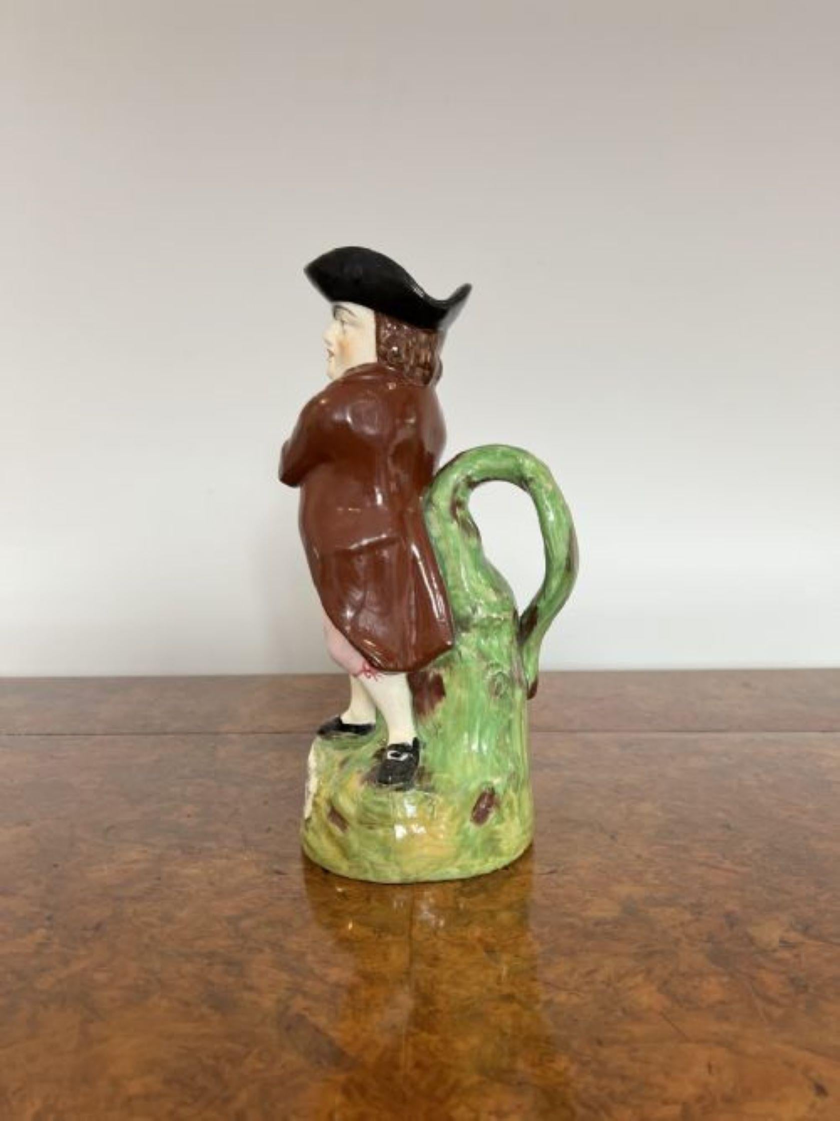 Antique Victorian Staffordshire Toby Jug For Sale 1
