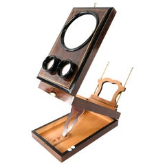 Antique Victorian Stereoscope and Postcard Viewer