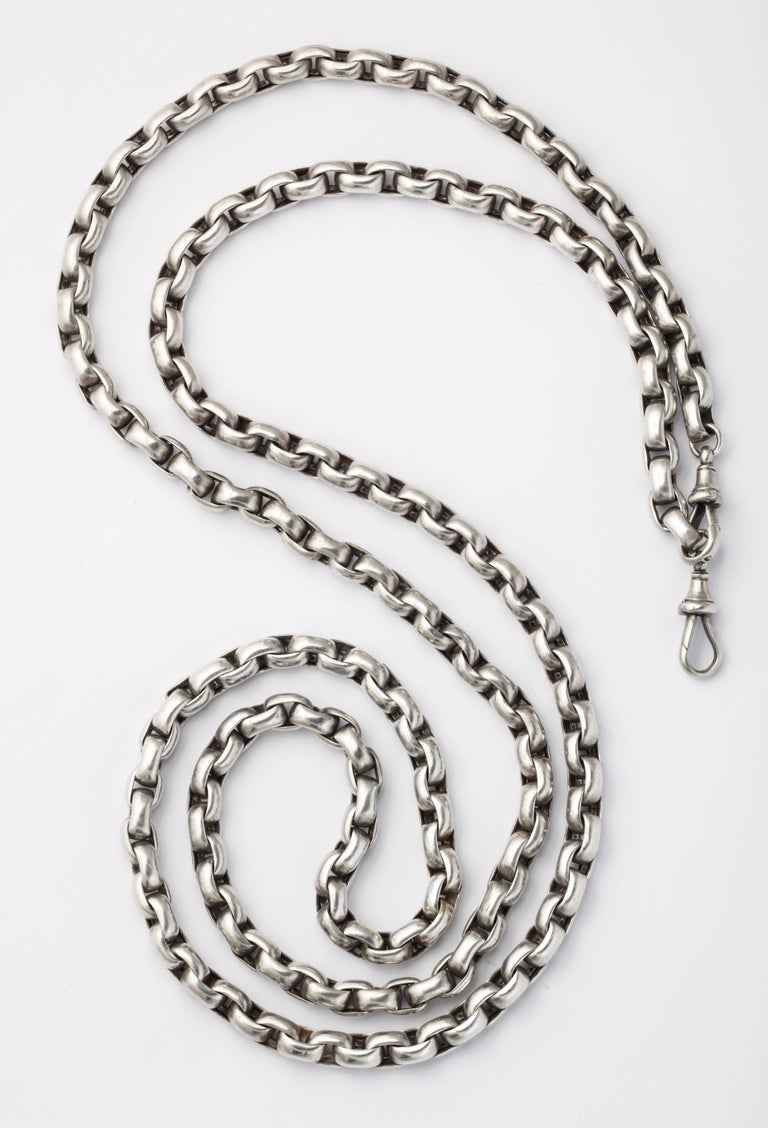 Antique Victorian Sterling Heavy Chain at 1stDibs heavy chain for sale