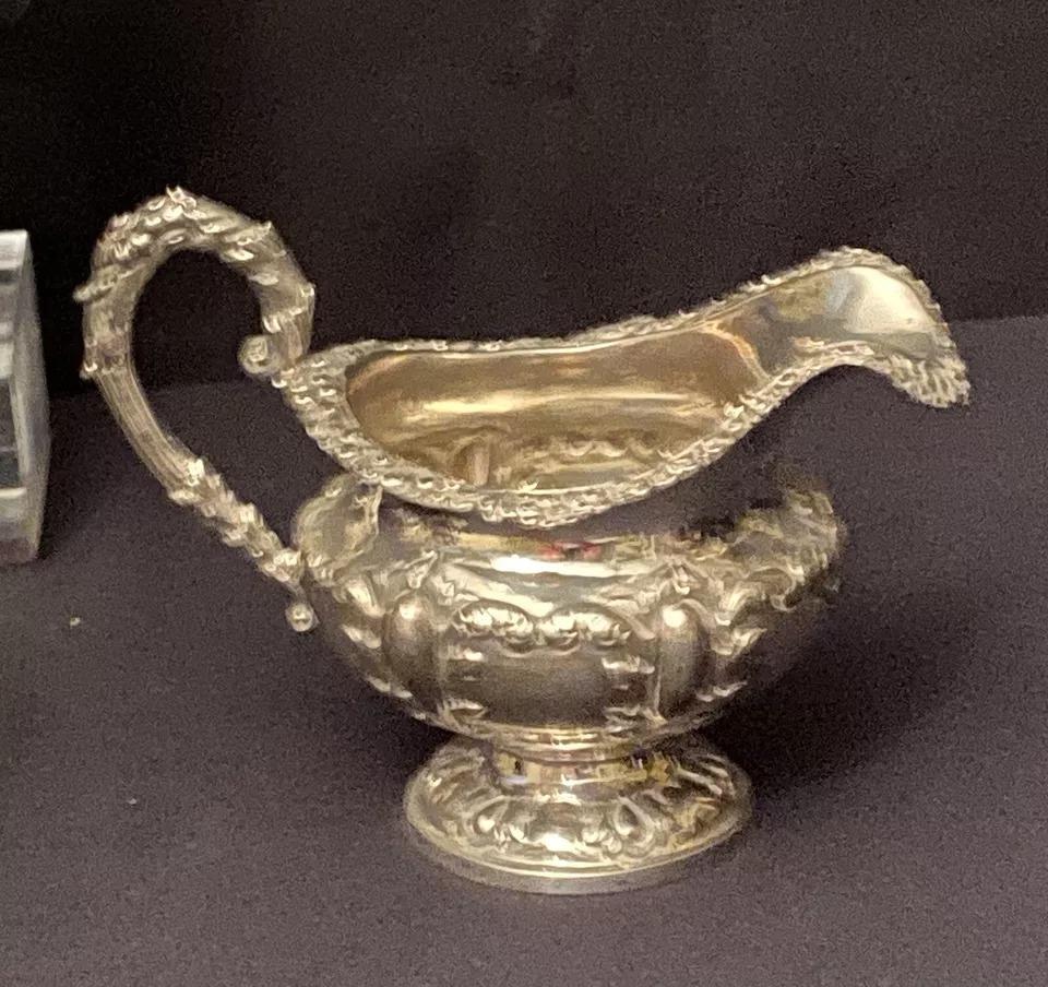 Service à thé victorien ancien de 4 pièces en argent sterling Londres 1846 par William Hunter en vente 2