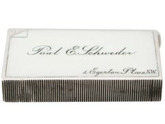 19th Century, 1897, Victorian Sterling Silver and Enamel Vesta Case