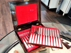 Victorian Sterling Silver and Mother of Pearl Fruit/Dessert Service