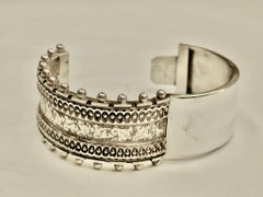 Antique Victorian Sterling Silver Bangle Dated 1882 Assayed In Birmingham