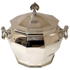 Antique Victorian Sterling Silver Biscuit Box London 1900 William Hutton & Sons