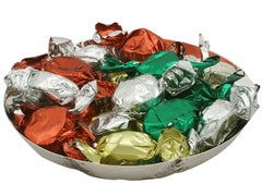 Antique plat à bonbons victorien en argent sterling