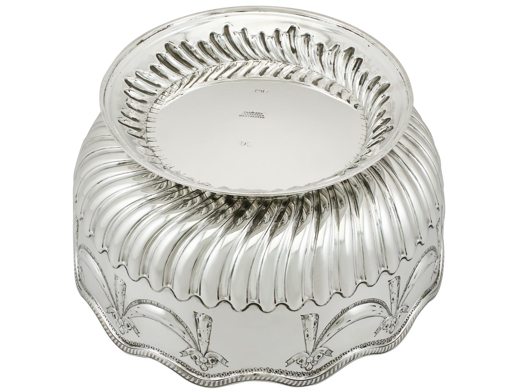 Antique Victorian Sterling Silver Bowl, 1886 3