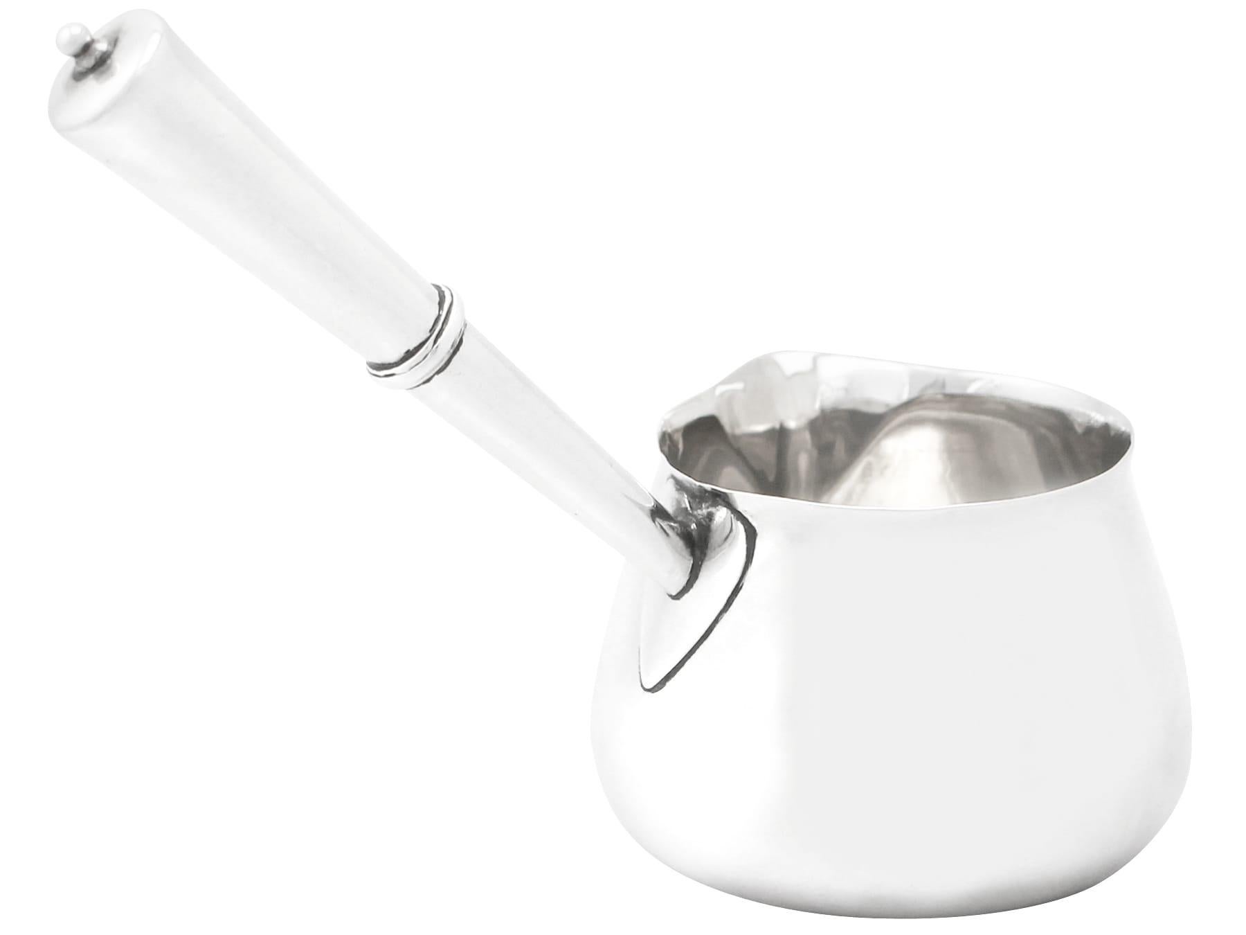 Cazuela inglesa victoriana para brandy de plata de ley Inglés en venta