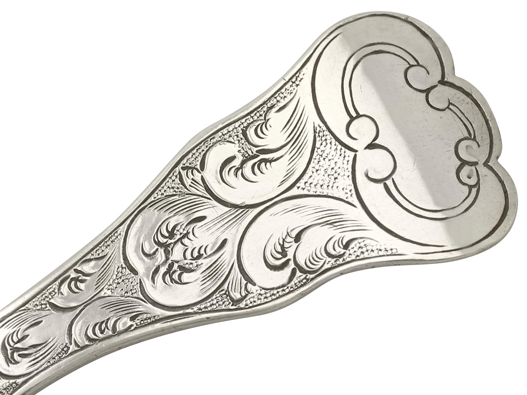 Late 19th Century Antique Victorian Sterling Silver Caddy Spoon