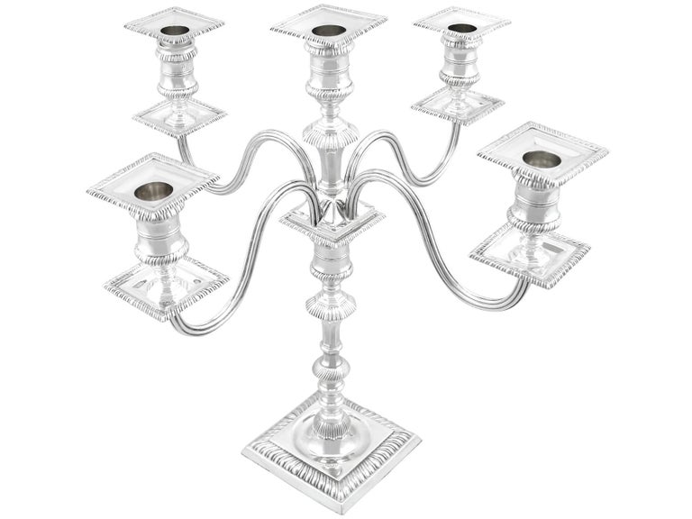 Antique Victorian Sterling Silver Candelabra For Sale at 1stDibs