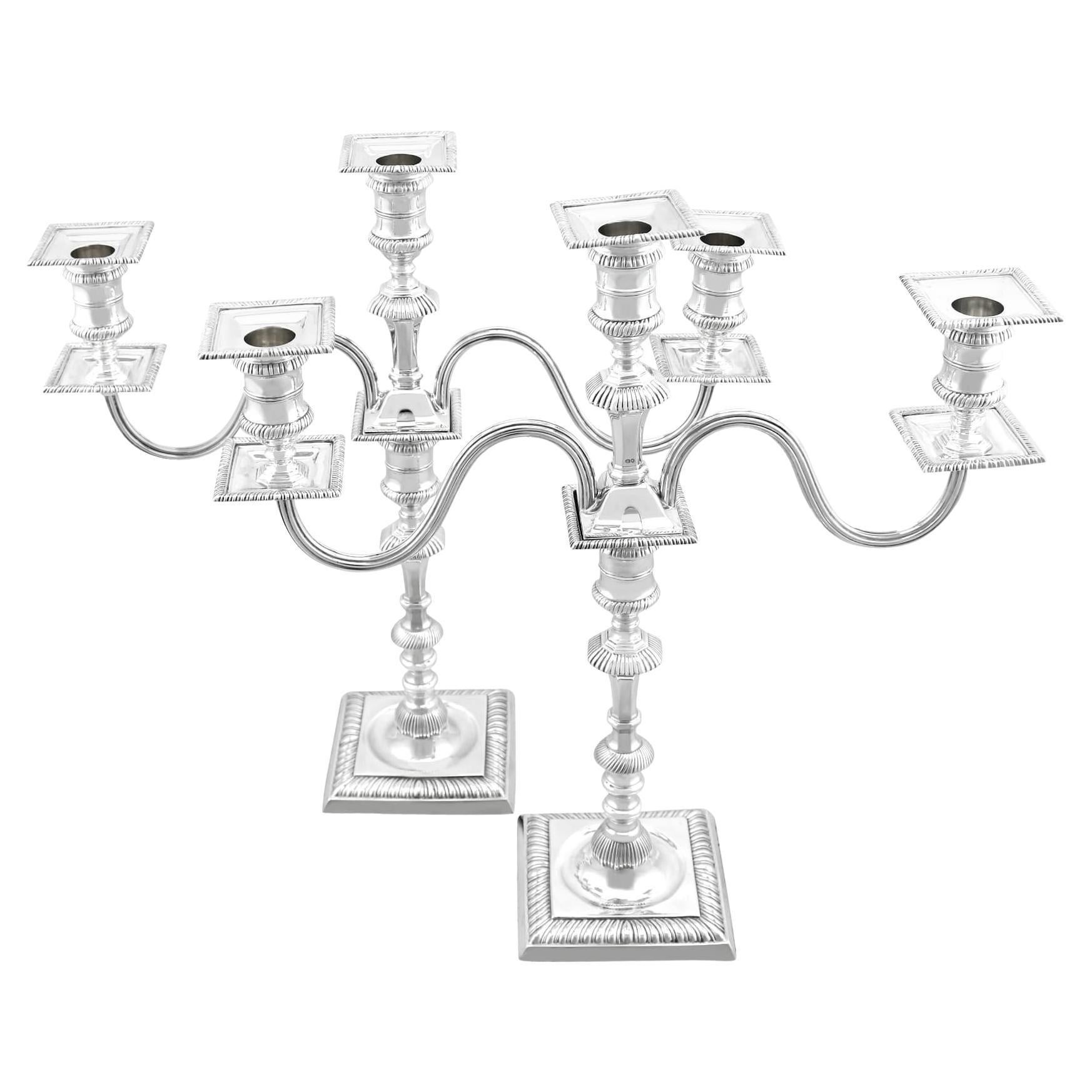 Antique Victorian Sterling Silver Candelabra