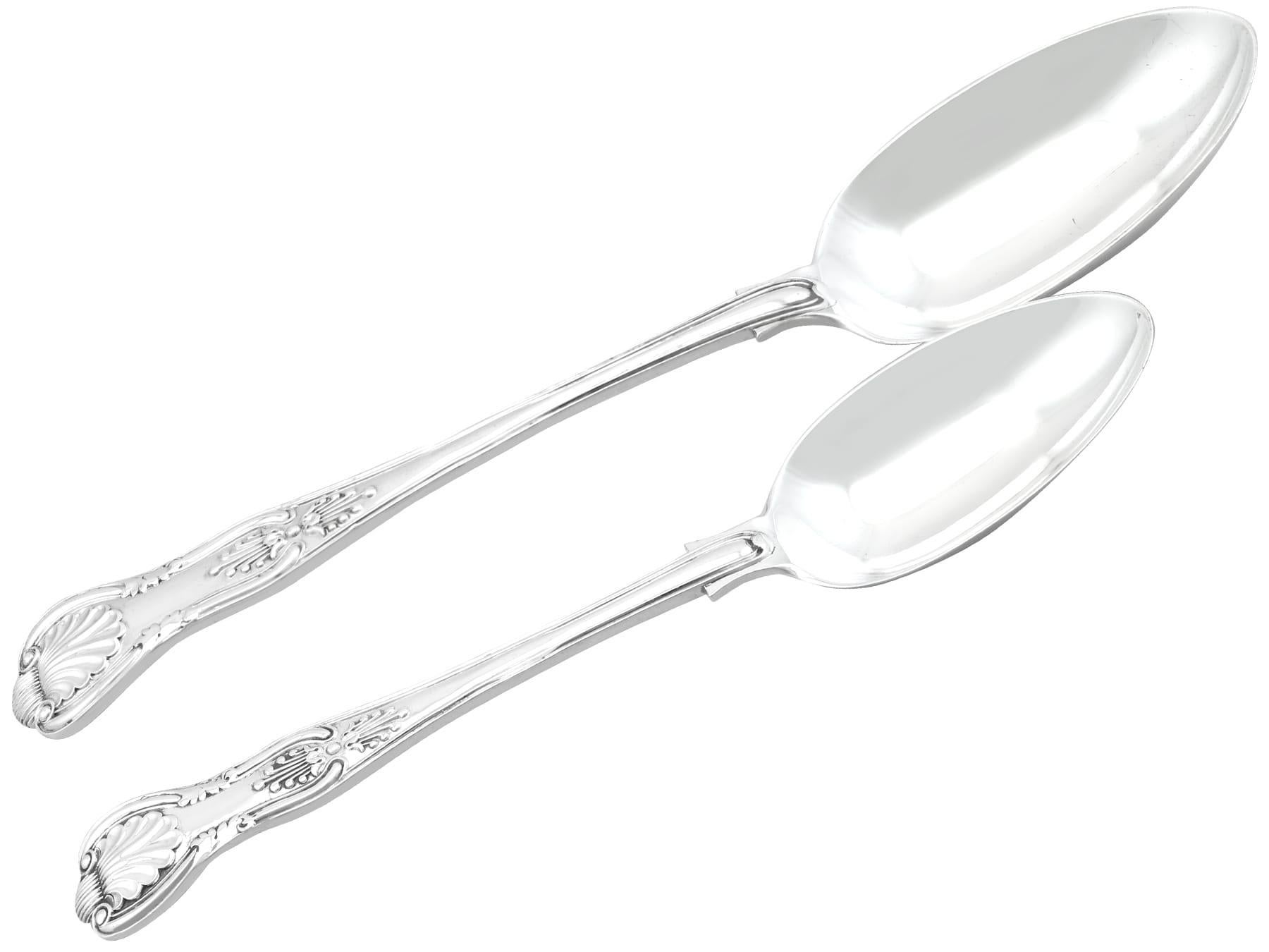 Antique Victorian Sterling Silver Canteen of Cutlery for Six Persons (1891) 2