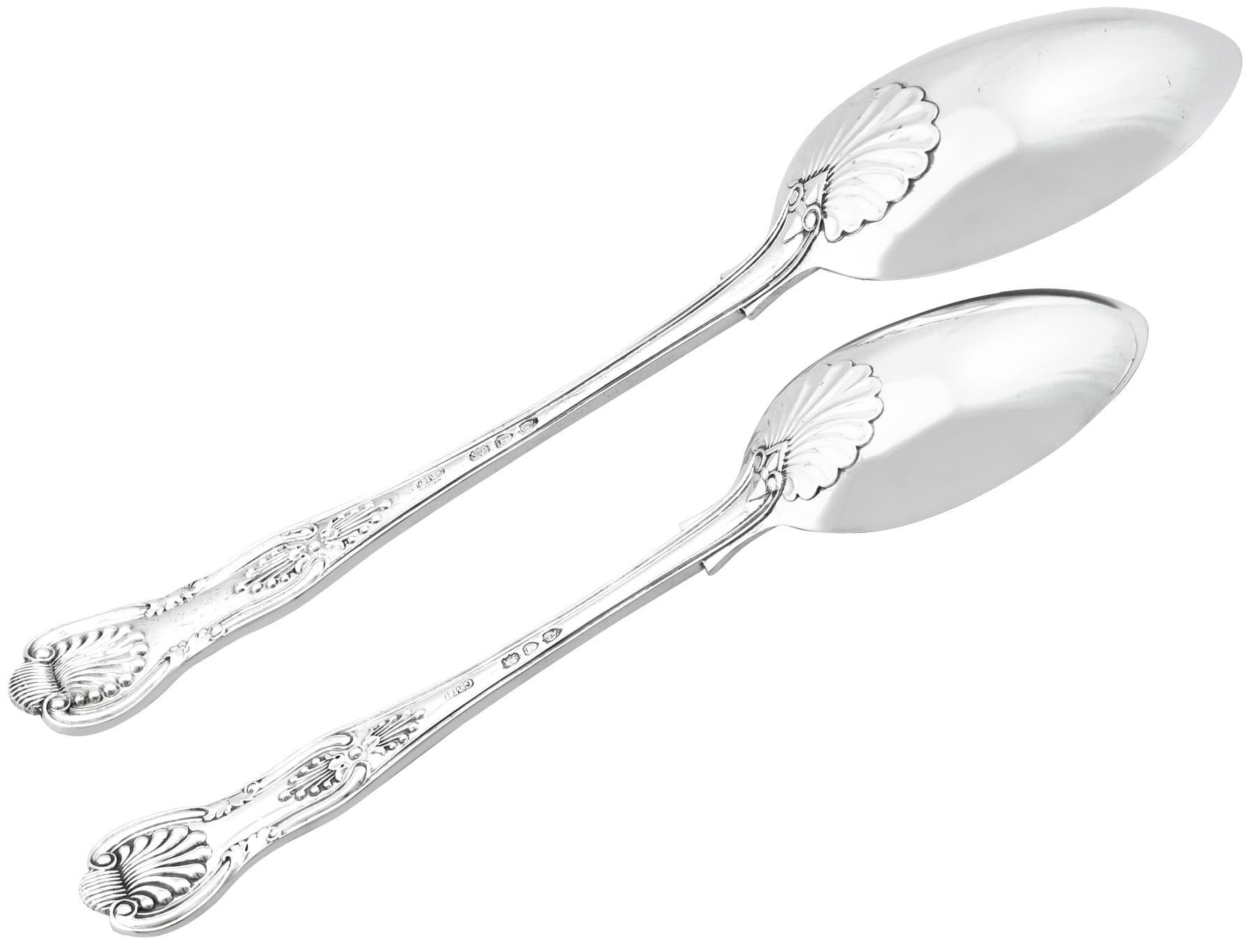 Antique Victorian Sterling Silver Canteen of Cutlery for Six Persons (1891) 3