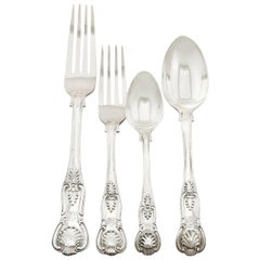 Victorian Sterling Silver Canteen of Cutlery for Ten by Charles Boyton II