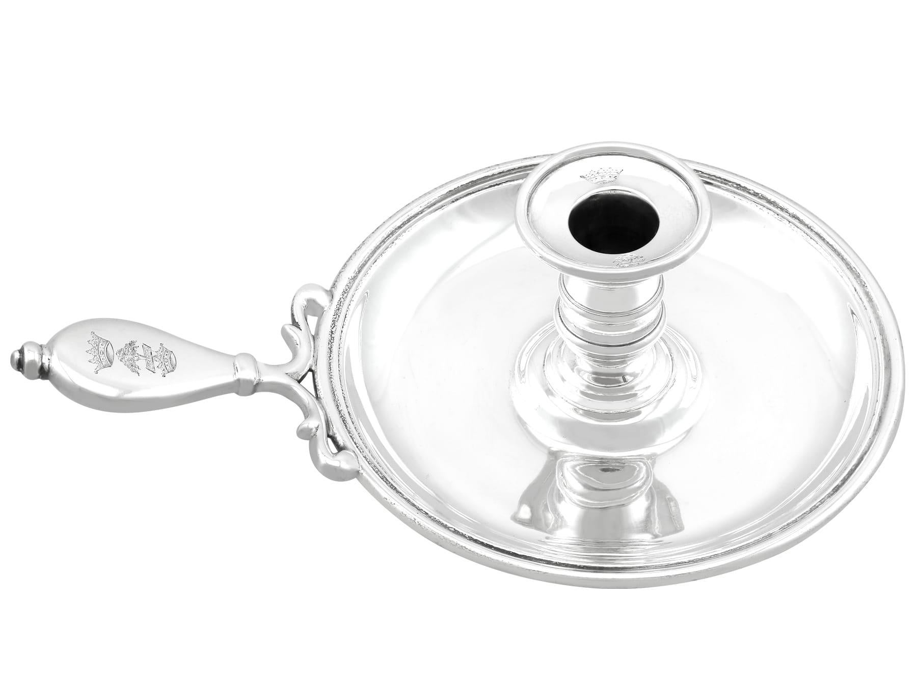Vittoriano Candeliere da camera vittoriano in argento sterling di Robert Garrard II in vendita
