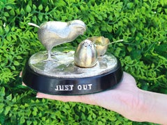 Set de condiments pour poussins en argent sterling de l'époque victorienne