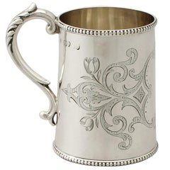 Antique Victorian Sterling Silver Christening Mug
