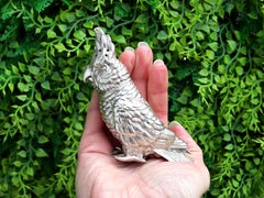 Antique Victorian Sterling Silver Cockatoo Pepperette