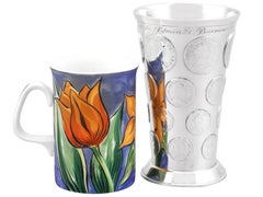 Antique Victorian Sterling Silver Coin Beaker