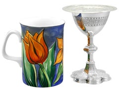 Antique Victorian Sterling Silver Communion Chalice and Paten