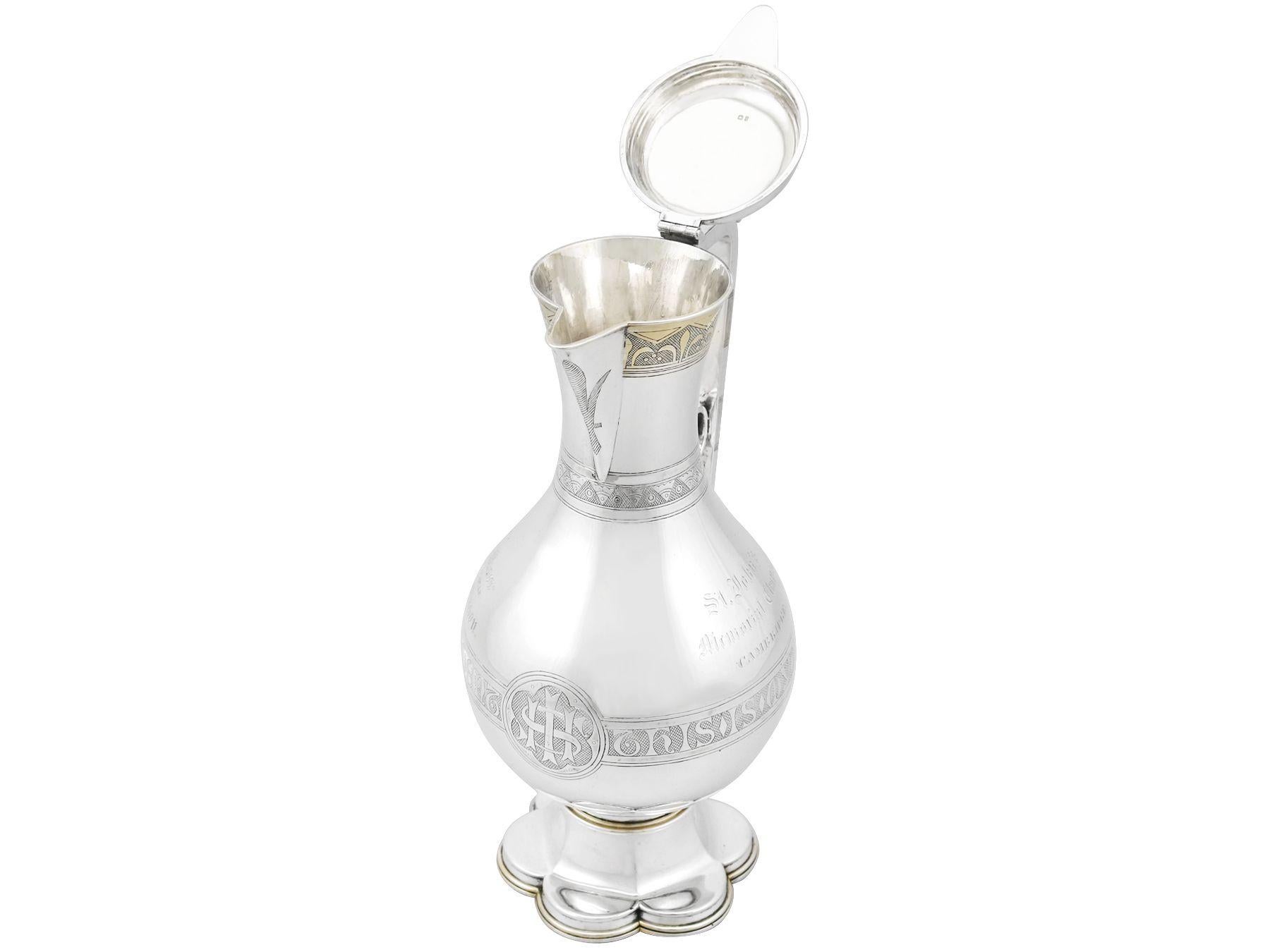 Antikes viktorianisches Communion-Set aus Sterlingsilber (Spätes 19. Jahrhundert) im Angebot