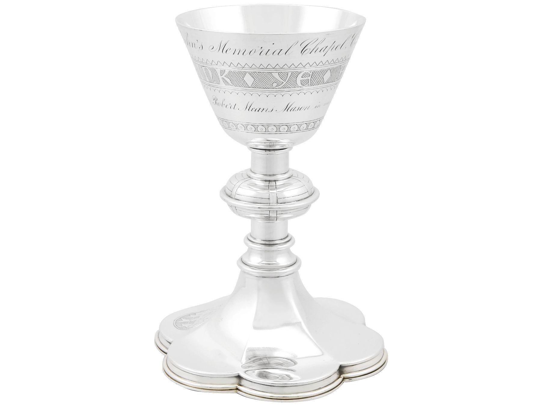 Antikes viktorianisches Communion-Set aus Sterlingsilber im Angebot 3