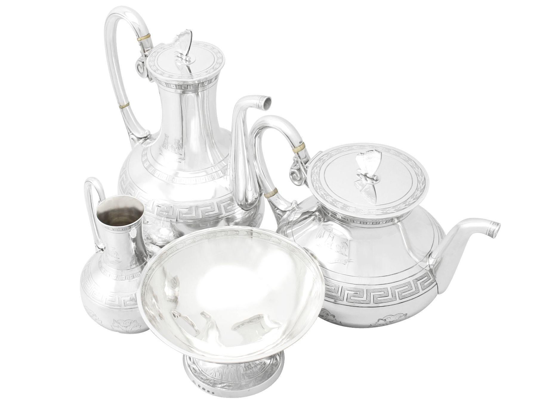 an important and rare four-piece coffee service price